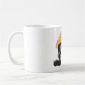 Say —モーかわいい牛のシルエット コーヒーマグカップ (左)