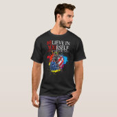 Say 信じ In Yourself Football Backprintデザイン Tシャツ (正面フル)