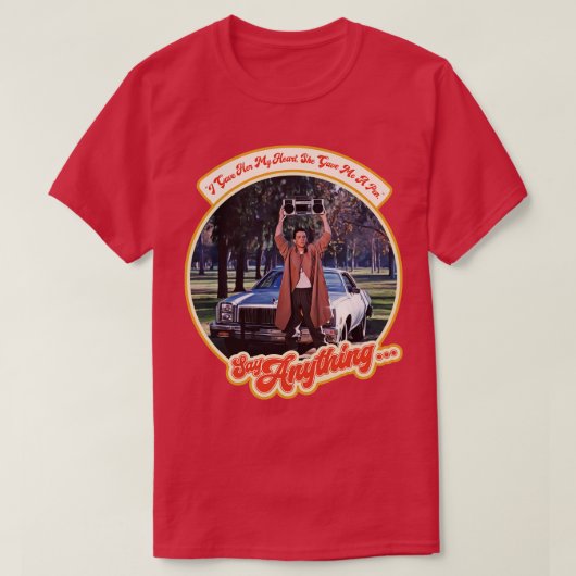 Say AnythingレトロJohn Cusack Tribute Tシャツ (デザイン正面)