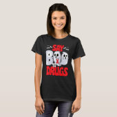 Say Boo To Drugs Red Ribbon Week Awareness Hallowe Tシャツ (正面フル)