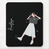 「Say Cheese」美少女カスタマイズ可能 マウスパッド (正面)