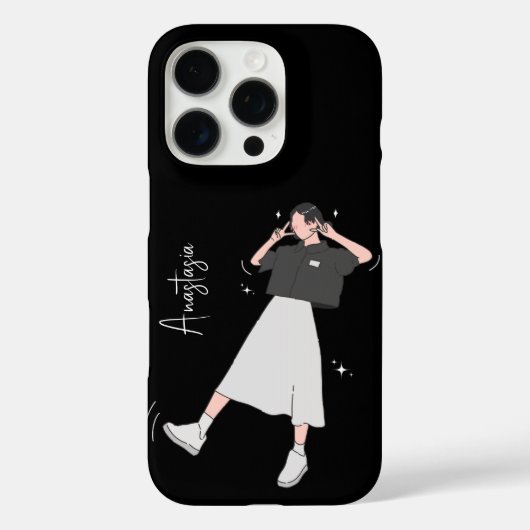 「Say Cheese」美少女カスタマイズ可能 Case-Mate iPhoneケース (裏面)