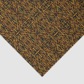 Say Cheese And Macaroni Cheesy Orange On Black Art 薄葉紙 (詳細)