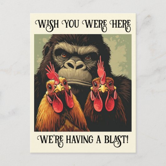 “Say Cheesy” Cheesy Chicken ポストカード (正面)