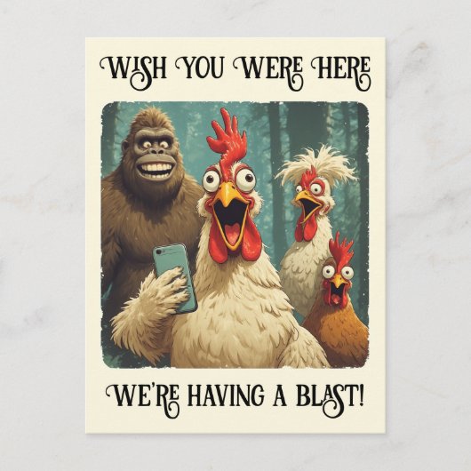 “Say Cheesy” Cheesy Chicken ポストカード (正面)