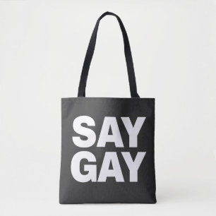 SAY GAY おもしろLGBTQプライド トートバッグ