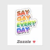 Say Gay Every Day シール (シート)