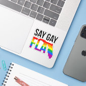 SAY GAY FLA シール (ノートパソコンとiPhone)