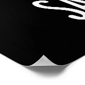 Say Guac おもしろい Avocado Pun Dark BG ポスター (角)