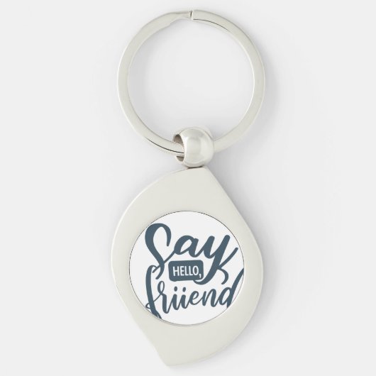 Say Hello, Friend - Swirl Keychain キーホルダー (正面)