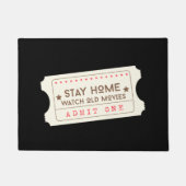 Say Home -古い映画/劇場チケット ドアマット (正面)