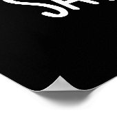 Say Human Funny Photographer Cheese Pun Dark BG ポスター (角)