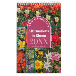 Say It Daily Affirmations in Bloom 12-months カレンダー