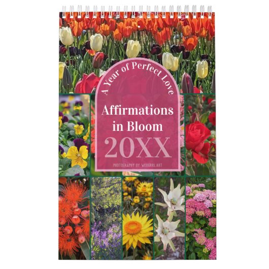 Say It Daily Affirmations in Bloom 12-months カレンダー (カバー)