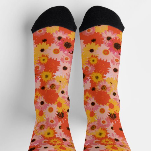 "Say it in Flowers" Socks ソックス (上部)