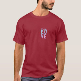 Say Love Tシャツカスタムトレンディーグラデーションタイポグラフィ Tシャツ