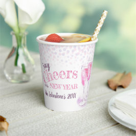 Say New Years Pink Champange Bubbly 紙コップ
