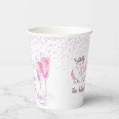Say New Years Pink Champange Bubbly 紙コップ (右)