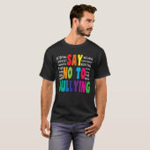 Say No To Bullying  Anti Bullying Movement Tシャツ (正面フル)