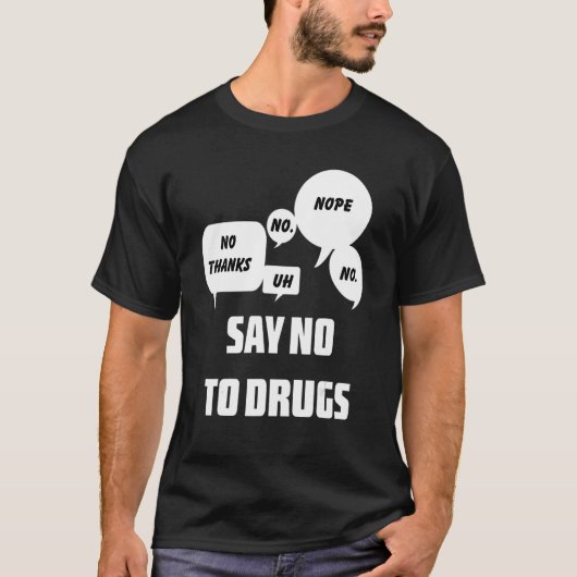 Say No To Drugs Red Ribbon Week Tシャツ (正面)