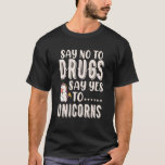 Say No To Drugs Say Yes To Unicorns Red Ribbon Wee Tシャツ<br><div class="desc">Say No To Drugs Say Yes To Unicorns Red Ribbon Week Unicor 3</div>