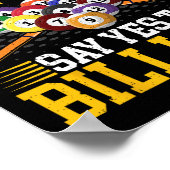 Say No To Drugs SayYesTo Billiard - Pool Billiar ポスター (角)