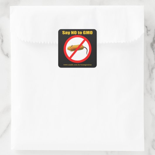 Say NO to GMO スクエアシール (バッグ)