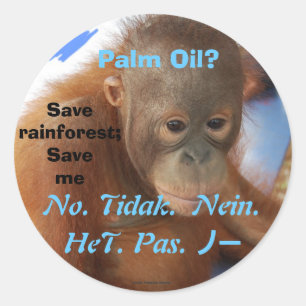 Say No to Palm油 ラウンドシール