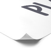 Say No To Plastic ポスター (角)