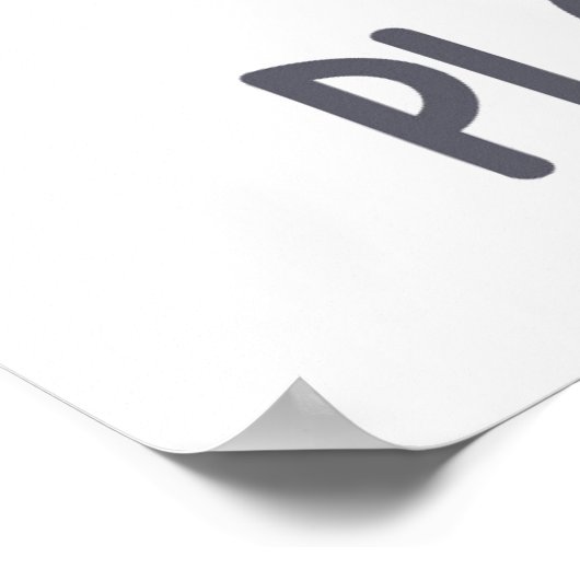 Say No To Plastic ポスター (角)