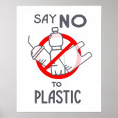 Say No To Plastic ポスター (正面)