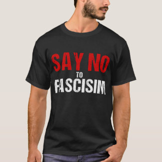 Say Noo Fascism boy Tシャツ