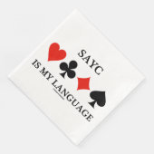 SAYCは私の言語の4枚のカードスーツ (コーナー)