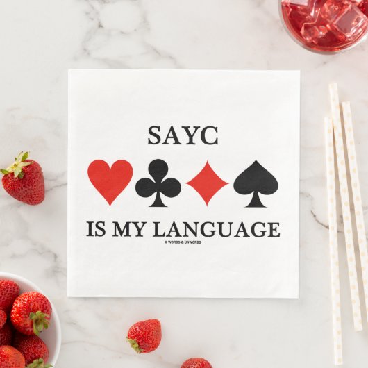 SAYCは私の言語の4枚のカードスーツ (インサイチュ)