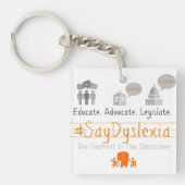 #SayDyslexia KeyChain キーホルダー (正面)