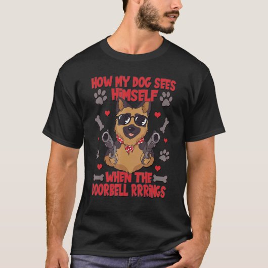 Saying For Women Men Dog Mom And German Shepard Da Tシャツ (正面)