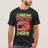 Saying I Had My Patience Tested I'm Negative Cat Tシャツ (正面)
