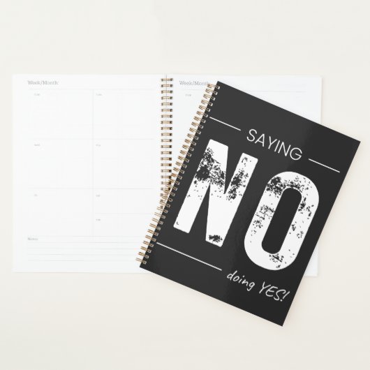 Saying NO, Doing YES! Sarcastic Humor Design プランナー手帳 (ディスプレー)