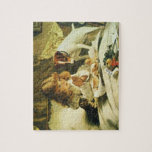 Saying Our Prayers, Suspense Charles Burton Barber ジグソーパズル (縦)