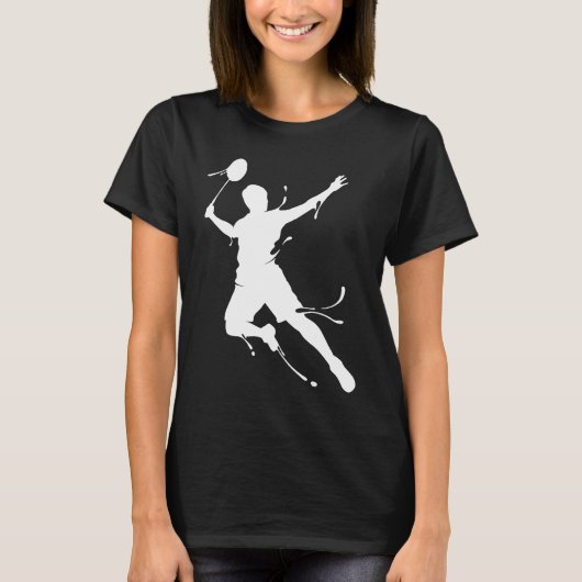 Sayings For Badminton  Men Women Family Friends Tシャツ (正面)