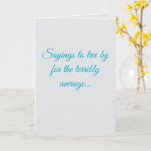 Sayings for the terribly average... カード (黄色い花)