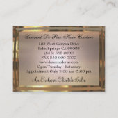 Saylavoneのエレガントなプロフェッショナル 名刺 (裏面)