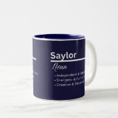 Saylor Personalized Name Coffee Mug ツートーンマグカップ (正面右)