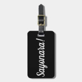 Sayonaraの荷物のラベル ラゲッジタグ (正面縦)