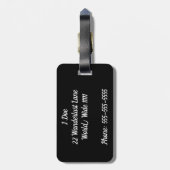 Sayonaraの荷物のラベル ラゲッジタグ (裏面縦)