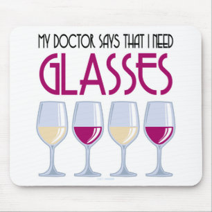 Says I Need Glasses博士 マウスパッド