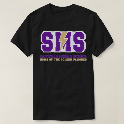 Sayville Middle schools Long Island ny Tシャツ (デザイン正面)