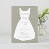 SayYes私のBridesmaid提案カード 招待状 (スタンド正面)