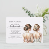 SayYes私のBridesmaid提案カード 招待状 (スタンド正面)