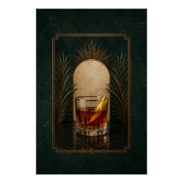 Sazerac アールデコポスター | バーアート ポスター